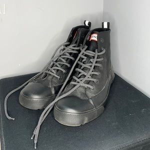 Dipped Canvas High-Top Sneakers